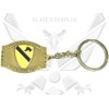 New US Army 1st Cavalry Cav First Team Keychains 1F3