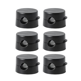 6 Stück Kabelhalter Kabelclips,Magnetische Selbstklebende Kabel Organizer,Orbicular Kabelclips Kabelhalterung,Schwarz Kabelhalter Selbstklebend,für Schreibtisch,USB Ladekabel Netzkabel Audiokabel