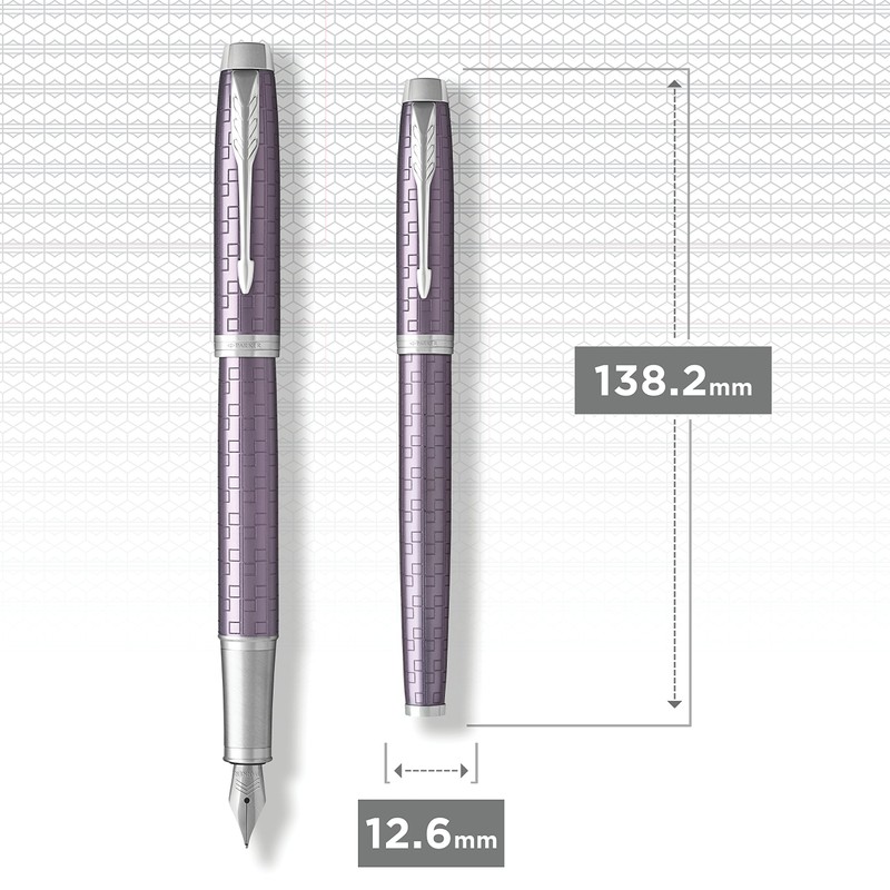 Parker IM Fountain Pen, Premium Dark Violet, Medium Nib with