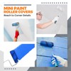 Leumoi 300 Pcs 4 Inch Mini Paint Roller Cover 1/2"