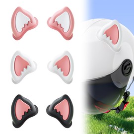XUZOPIM 3 Pairs of Motocross Helmets Motorcycle Helmet Decoration Ears Cat Ears Motorcycle Helmet Decoration Motorcycle Helmet Cat Ears Corner Helmet Decoration