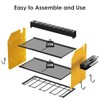 CCCEI Wall Mount Modular Tool Charging Organizer, Yellow, 1 Pack,
