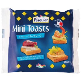 Brioche Pasquier Mini Toast Plain 80g (36 pieces)