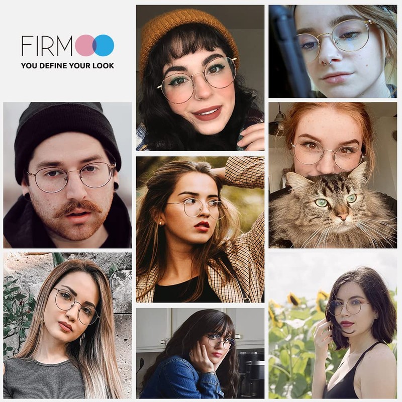 Firmoo Lesebrille mit Sehstärke 1.25x Lesehilfe mit Blaulichtfilter Sehhilfe Lesebrille