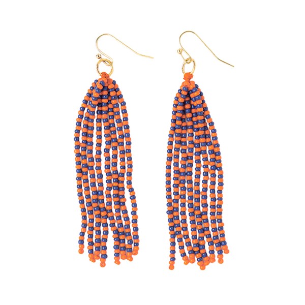 INK + ALLOY Game Day Tassel Seed Bead Earrings –