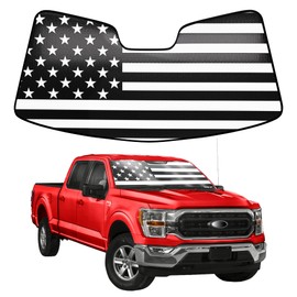 LITIVY Windshield Sun Shade Compatible with 2021 2022 2023 2024 Ford F150 F250 F350 30"x62" for F-150 Folding Front Window Sunshade Shield Protector