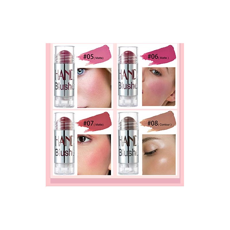 GL-Turelifes Blush Stick Blush Cream Moisturizing, Highlighter&Trimming Rouge Pen, Glow