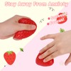 Red Big Strawberry Squishie for Adults Relaxation, Handmade Strawberry Taba