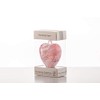 Sienna Glass Small Glass Friendship Heart-White, 9 x 9 x