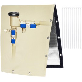 Backflow Preventer Cover, 17”W x 21”H Backflow Preventer Insulation Cover - Irrigation Sprinkler Valve Insulated Pouch, Winter Freeze & Weatherproof, Water Well Pump Cover - Backflow Insulation Cover