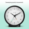ZEON Round Analogue Alarm Clock with Light and Snooze Function,