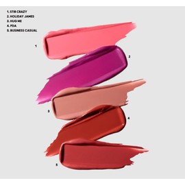 MAC Frostbitten Kiss Lustreglass Lipstick x 5 - A Holiday Kit