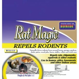 Bonide Rat Magic Rodent Pest Repellent. 8 Scent Packs in a Resealable Bag. 8636