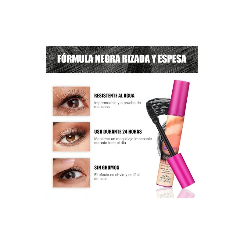 JANLOUS - Set de 6 Mascaras de Pestañas 4 en