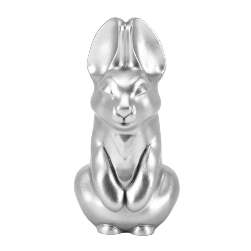Rabbit Sculpture Smoothly Resin Rabbit Statue Decorative Exquisite Bunny Figurine