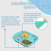 Adaptive Scoop Divided Plates with Extra Wall,Spill-Proof Eating Aid for