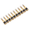 10 Pcs Valve Stems TR500 Straight Brass Heavy Duty Clamp