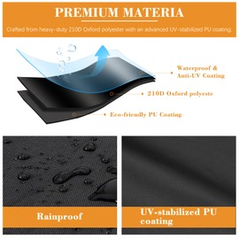 BBQ Gas Grill Cover, Cloudgree Oxford Fabric Barbecue Cover for Outdoor Grill, Waterproof, Rip-Proof, UV & Fade Resistant, BBQ Cover for Weber, Brinkmann, Char-Broil (147 x 61 x 122 cm)