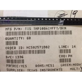 Texas Instruments TMP108AIYFFT TI IC SENSOR DIGITAL -40C-125C 6DSBGA ROHS 6 PIECES