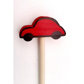 Wooden Pointer, AA-730CAR24-24" Made in USA w/3" CAR & red Rubber end Cap, Perfect for Smart Board Screen.