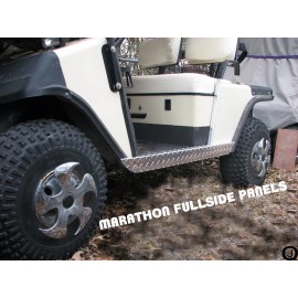 J & O Carts Parts Ezgo Marathon Golf Cart Aluminum Diamond Plate FULLSIDE ROCKER set  1979 to 94.5