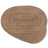 Noctiflorous Oval Braided Placemats 12x18 Inch Table Mats Set of