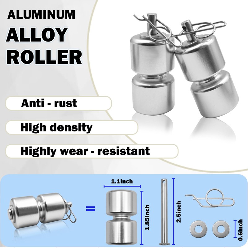NAZOU Trailer Lift Assist Lift Cables Kit 2Pcs for Trailer