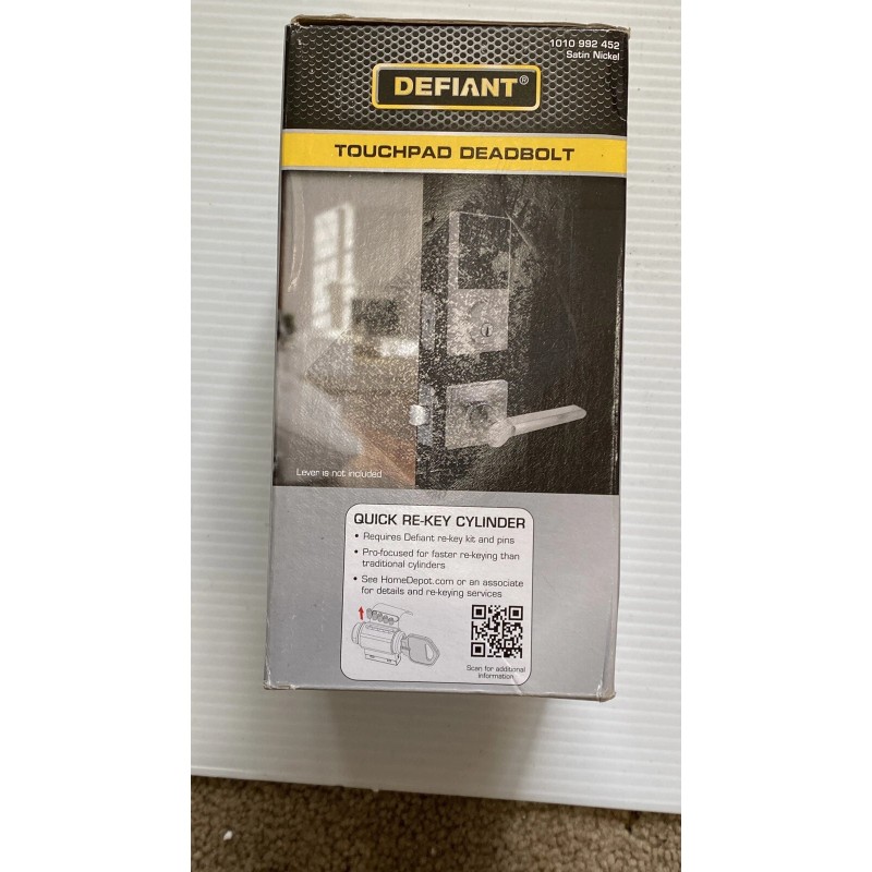 Defiant Touchpad Deadbolt Lock By Defiant - Satin Nickel -