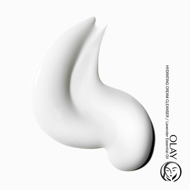 Olay Hydrating Cream Face Wash with Lavender Essential Oil, 16