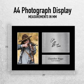HWC Trading A4 Chandler Riggs Walking Dead Carl Grimes Gifts Printed Signed Autograph Picture for TV Show Fans