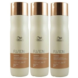 3 x Wella Professional Fusion Intense Repair Shampoo 250 ml