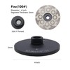 4" Flat Resin Filled Grinding Wheel, Chip Free Diamond Cup
