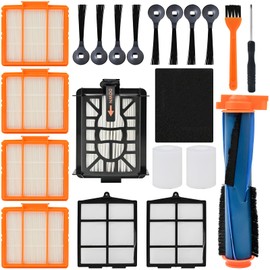 Replacement Parts for Shark AI AV2501S AV2501AE RV2502AE RV2610WA RV2520AOUS AV2510AOUS AV2511AE Vacuum Cleaner, includes Main Brush,Filters,Side Brushes,Pre Filter,Foam Filter