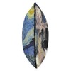 German Shepherd Art Painting - Starry Night Dog Lover Throw