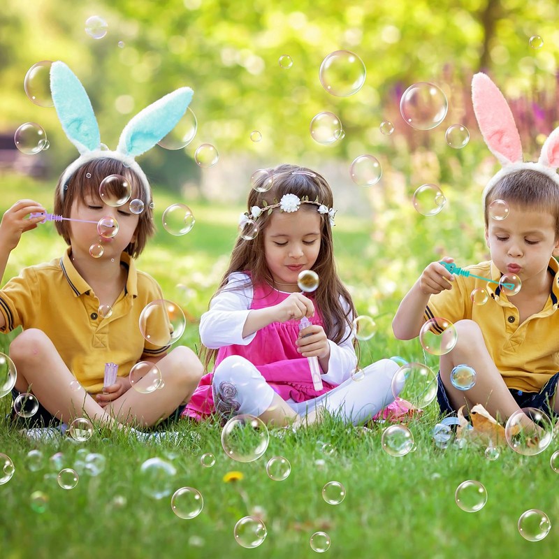 Easter Bunny Party Favors Bubble Wands for Kids Bunny Toys