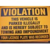 Unbranded 50 Neon Orange Violation Parked illegally Towing Warning No
