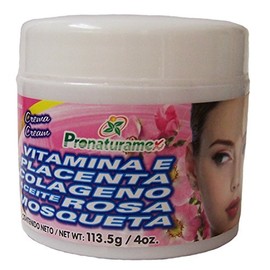 Crema con Vitamina E, Placenta, Colageno, Aceite Rosa Mosqueta by PRONATURAMEX