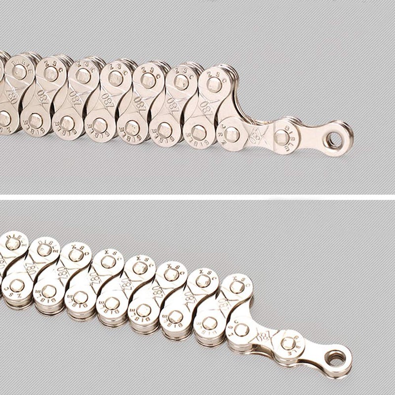 VOANZO Bicycle Chain, Full plating Silver Rust-proof Mountain Road Bike