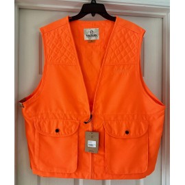 Magellan NWT Magellan Outdoors Game Vest Mens Blaze Orange Zip Up Hunting With Game Bag - M