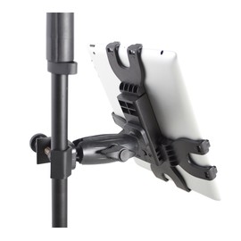 Gator Frameworks Adjustable Clamping Tablet Mount; Attach to Most Standard Mic Stands (GFW-UTL-TBLTCLMP)