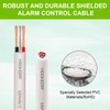 MOOKEERF 18 AWG 2 Conductor Stranded Shielded Plenum Cable 100FT