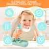 OMOCAS Travel Silicone Baby Feeding Set, 6 In 1 Portable