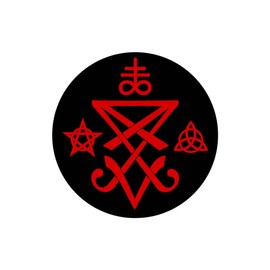 Sigil of Lucifer Iron on Screen Print Transfers for Fabrics Machine Washable Demon Satanic Witchcraft