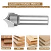 SpeTool 3/8" Radius Point Cutting Rounover Router Bits 1/2 Inch