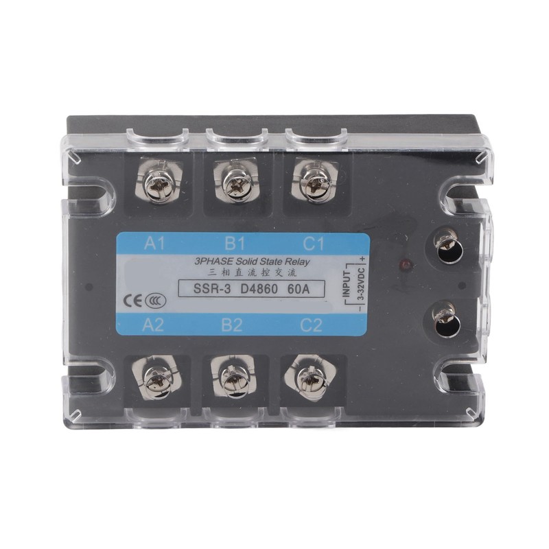 3 Phase Solid State Relay SSR-3 D4860 60A DC‑AC 480V