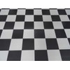 PVC Flooring Vinyl Flooring in Checkerboard Black White DIN A4