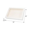 qiqee Auto-pop Up White Cookie Box with Window 14x10x2.5 inch