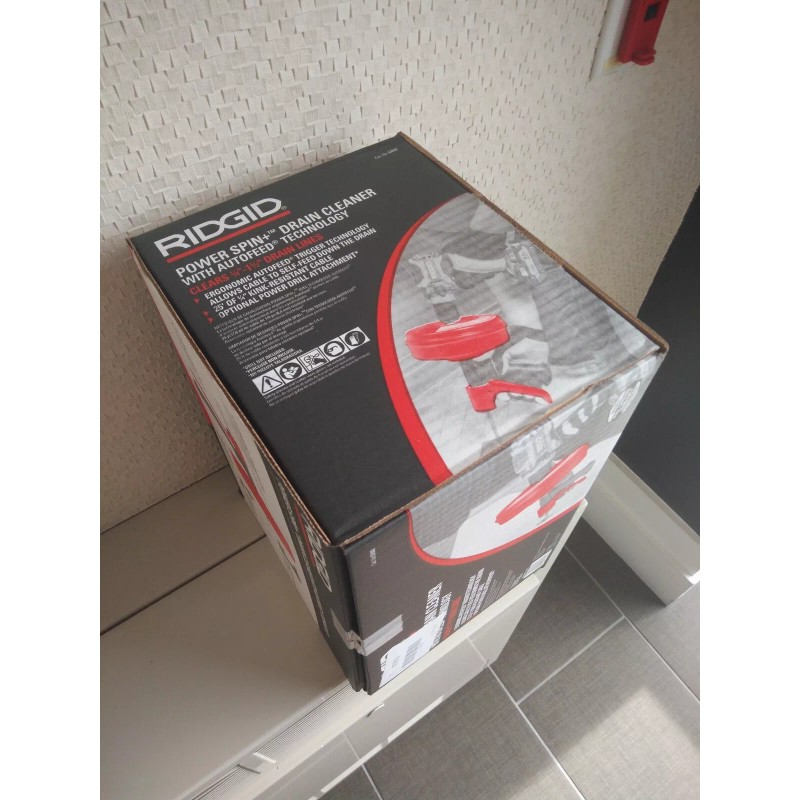 RIDGID Power Spin+ Drain Cleaner - Line Cap. Up to