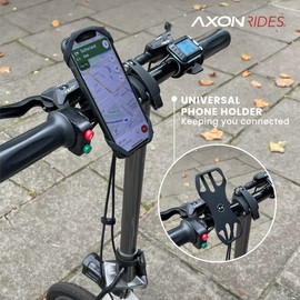 Axon Rides Premium Bike Phone Holder, Motorbike Phone Holder | 360° Rotatable Adjustable Phone Holder for Bike | Detachable Motorcycle Phone Holder | Tool Free Fit