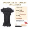 Loc Extension Human Hair 10inch 40Strands 0.6cm Width Natual Black
